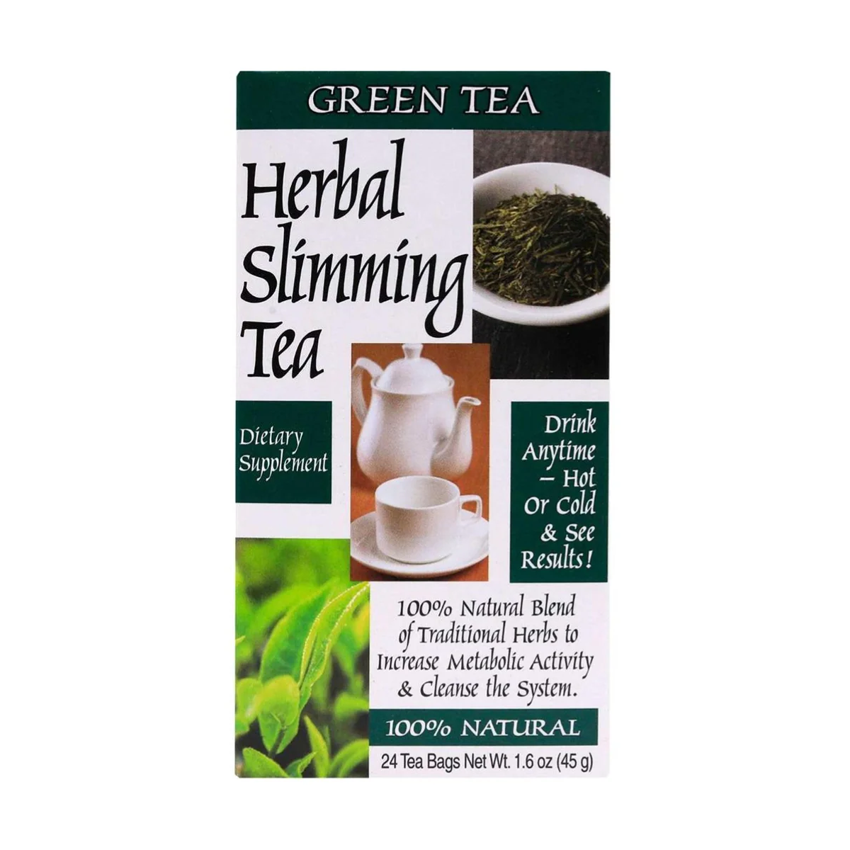 21st Century Herbal Slimming Tea Green Tea 24 Bags