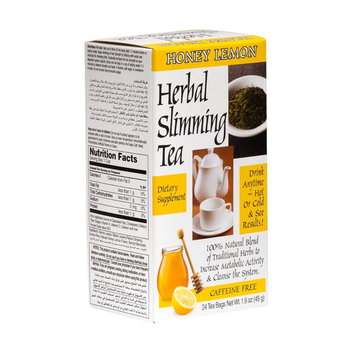 21st Century Herbal Slimming Tea Honey Lemon 24 Bags - Image 3