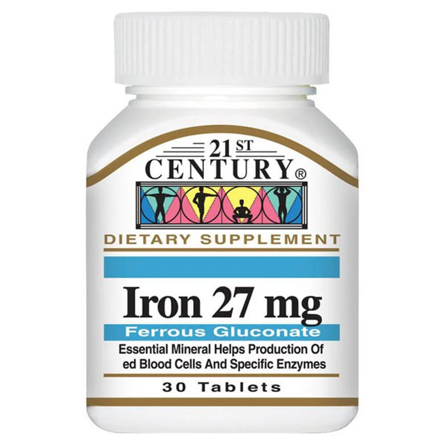 21st Century Iron 27mg 30 Tablets