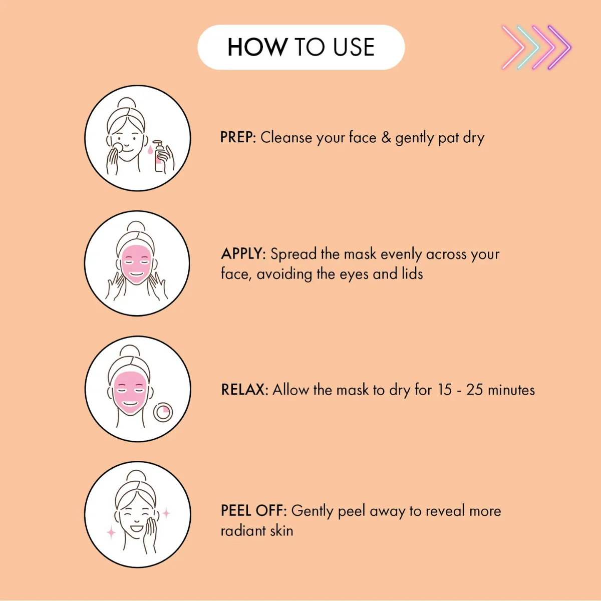 7th Heaven Brightening Boost Passion with Vitamin C Peel Off Mask 50ml - Image 5