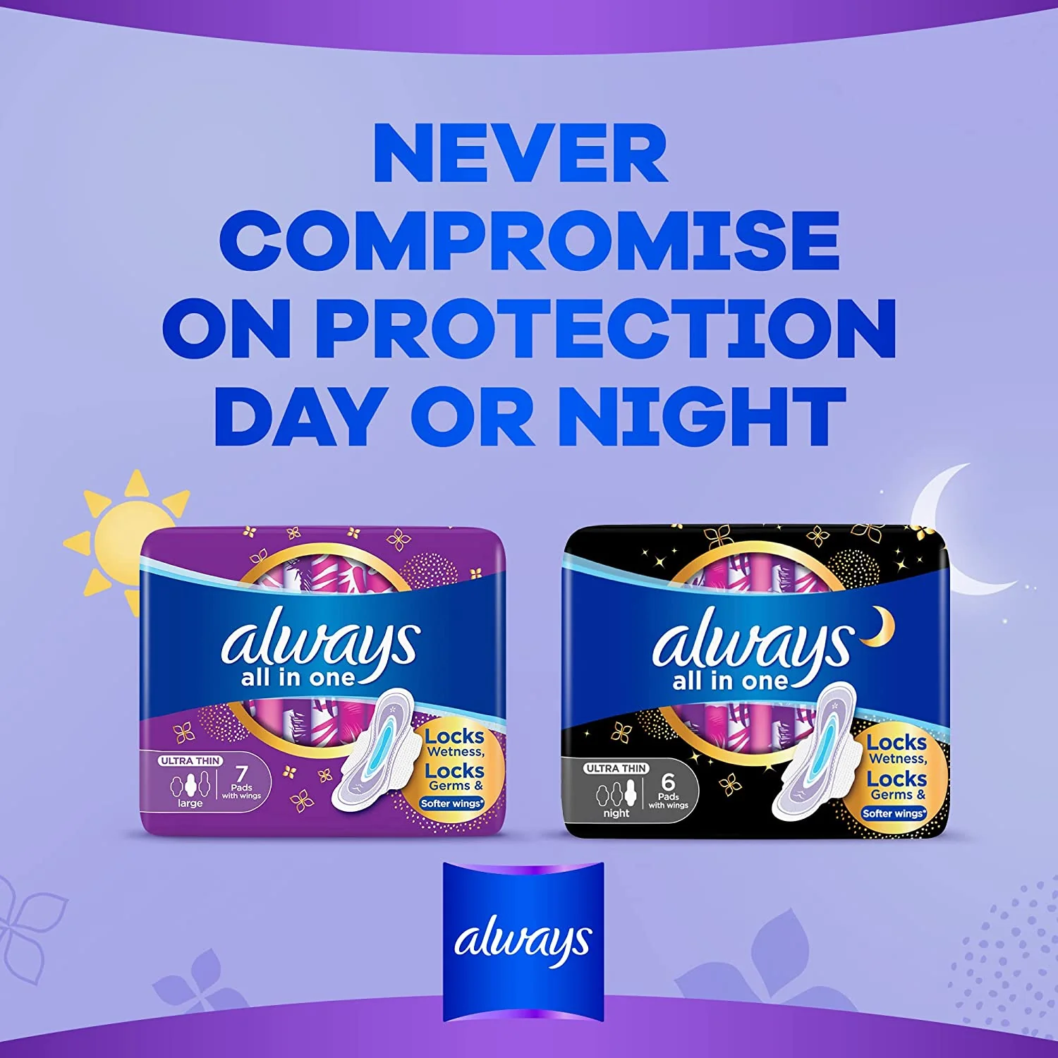 Always All In One Ultra Thin Night 6 Count - Image 6