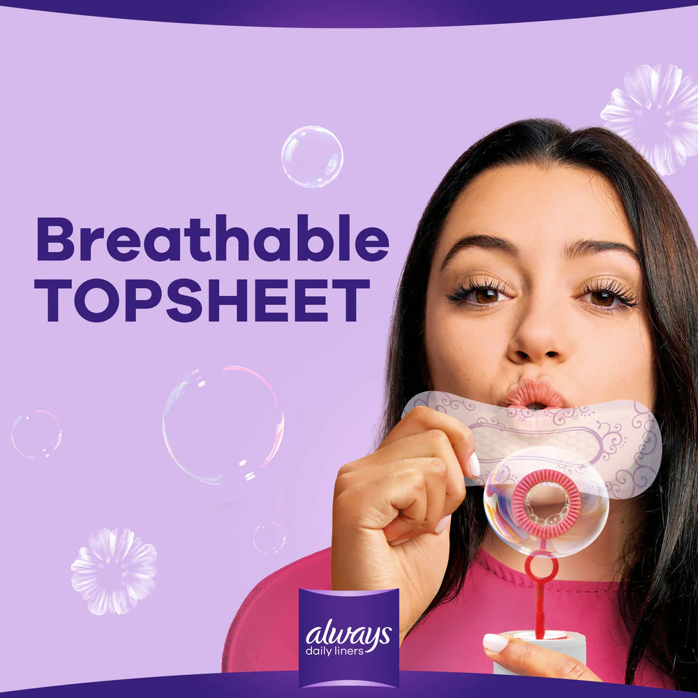Always Liner Comfort Protect Fresh Scent 80 Count - Image 3