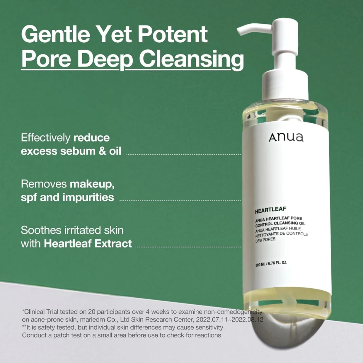 Anua Hearleaf Pore Control Cleansing Oil Mild 200ml - Image 5