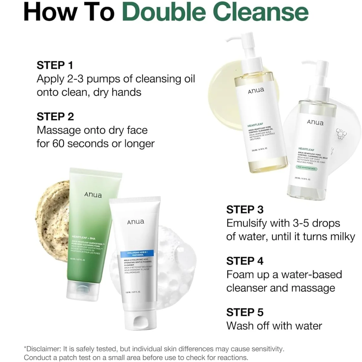 Anua Hearleaf Pore Control Cleansing Oil Mild 200ml - Image 7