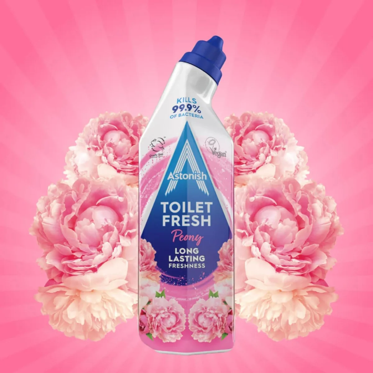 Astonish Toilet Fresh Gel Cleaner Peony 750ml - Image 2