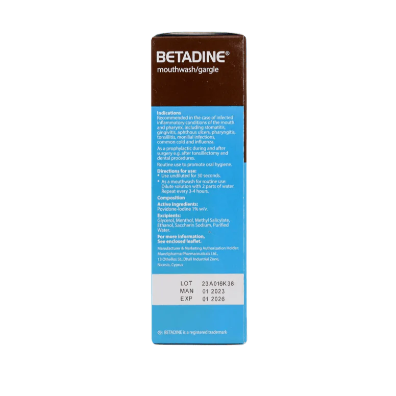 Betadine Gargle & Mouthwash 125ml - Image 5