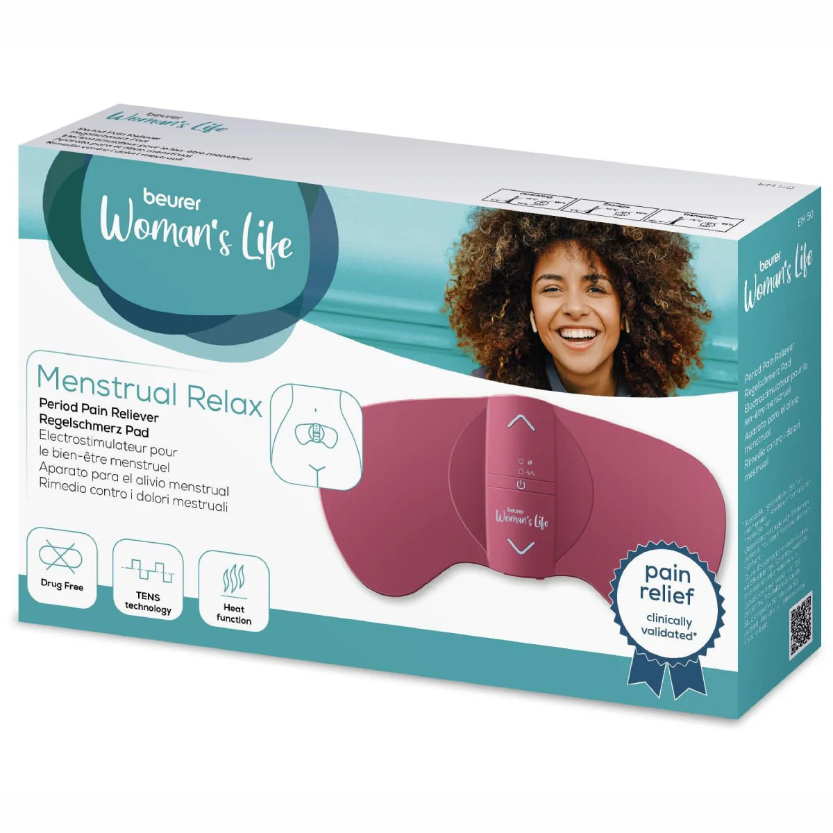 Beurer Women's Life Menstrual Relax Tens Pad EM 50 - Image 10