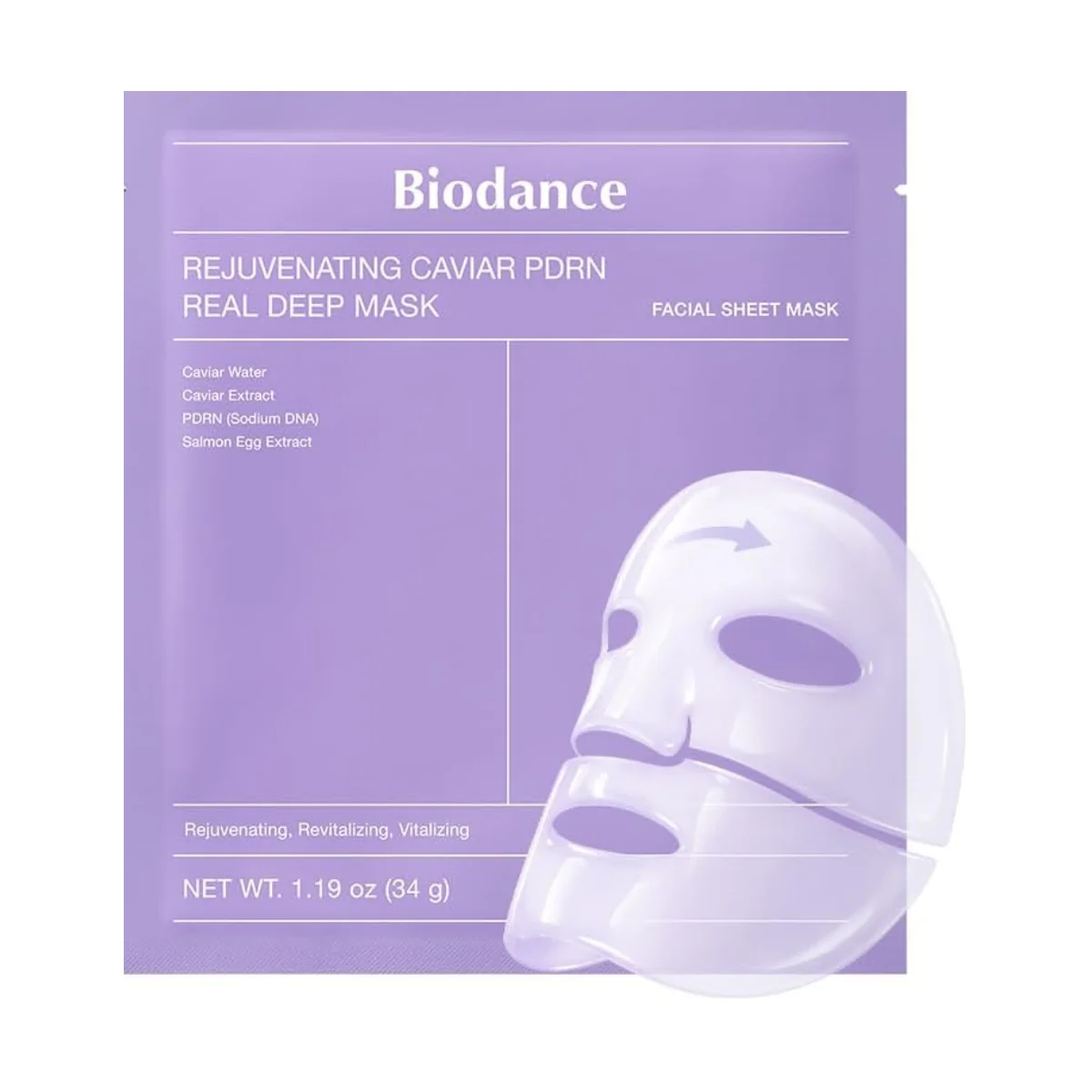 Biodance Rejuvenating Caviar PDRN Real Deep Mask 4 x 34g
