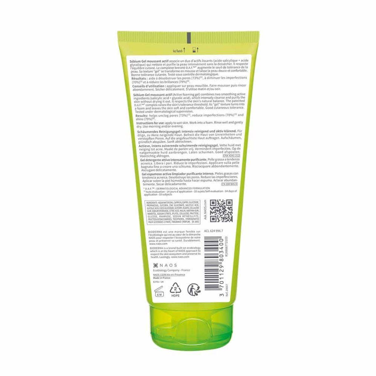 Bioderma Sebium Intense Purifying Foaming Gel 200ml - Image 3