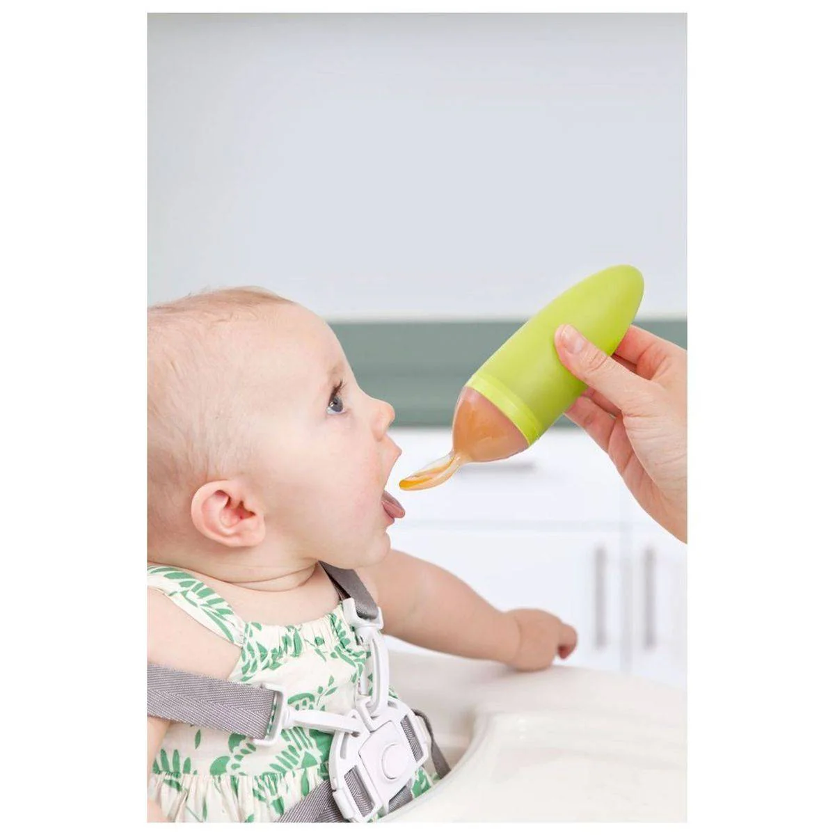 Boon Squirt Silicone Baby Food Dispensing Spoon Pink - Image 5