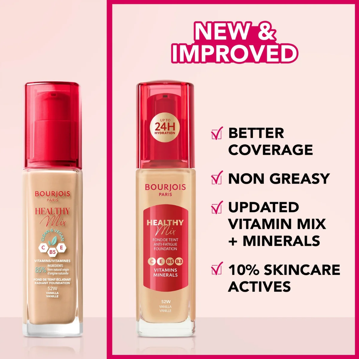 Bourjois Healthy Mix Liquid Foundation 51.2W Golden Vanilla 30ml - Image 4