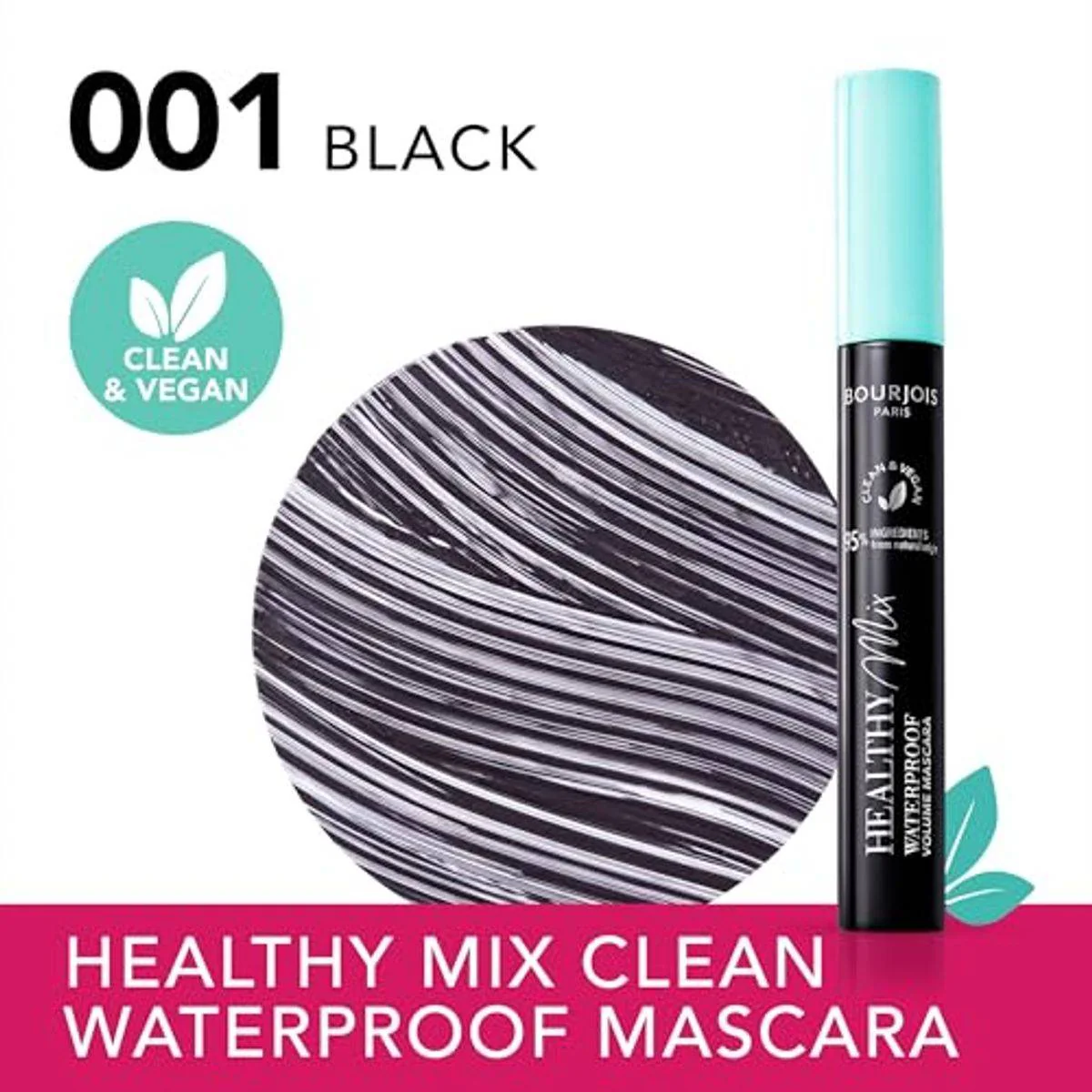 Bourjois Healthy Mix Waterproof Mascara 01 Ultra Black 10ml - Image 4