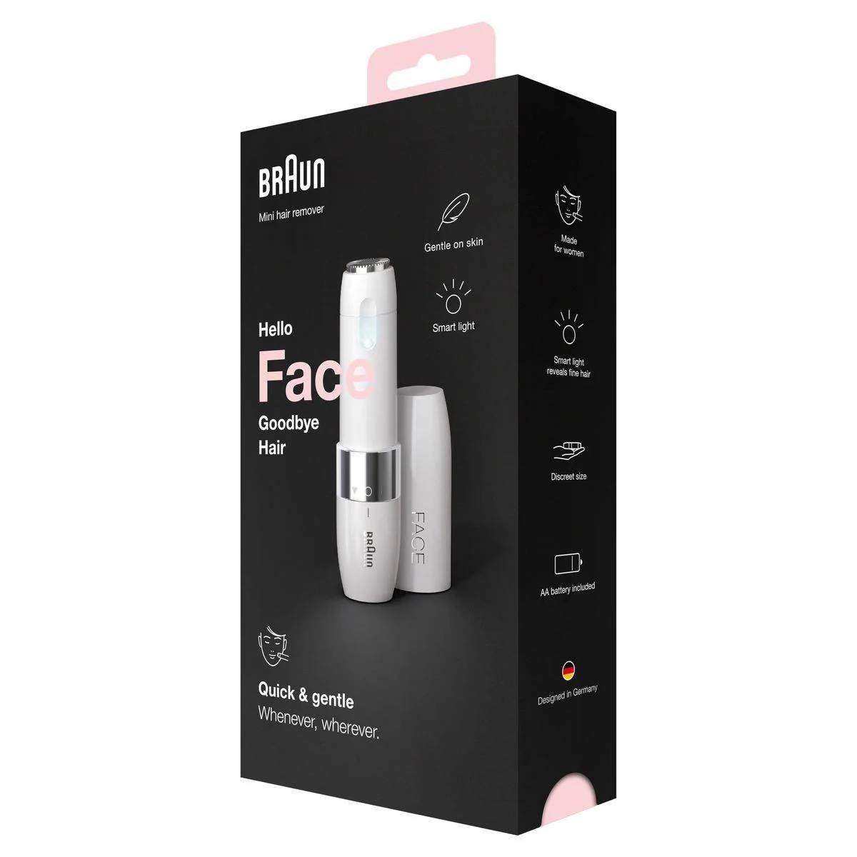 Braun Mini Hair Remover Hello Face Goodbye Hair FS1000 - Image 4