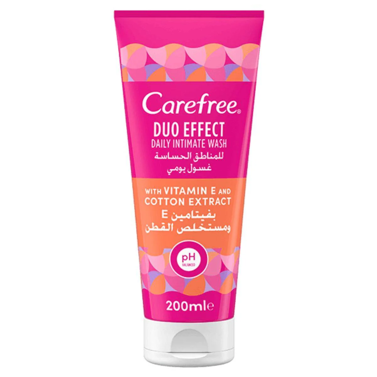 Carefree Daily Intimate Duo Effect Wash Vitamin E & Cotton Extract 200ml