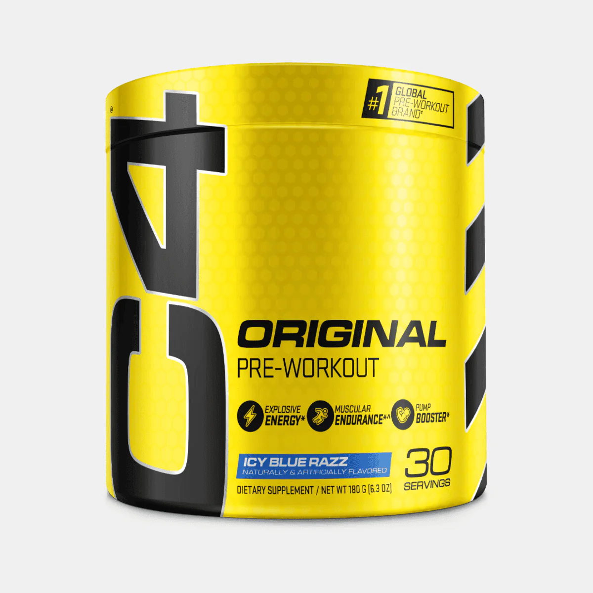 Cellucor C4 Original Pre Workout Powder Icy Blue Razz 30 Serves 180g