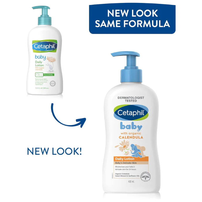 Cetaphil Baby Daily Lotion with Organic Calendula 400ml - Image 2