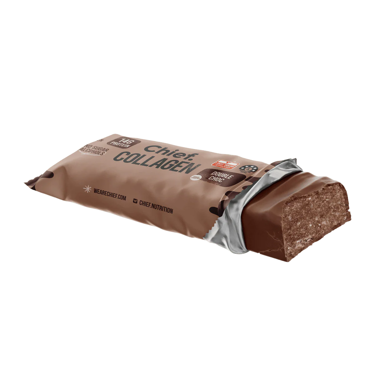 Chief Collagen Protein Bar Double Chocolate 45g - Image 3