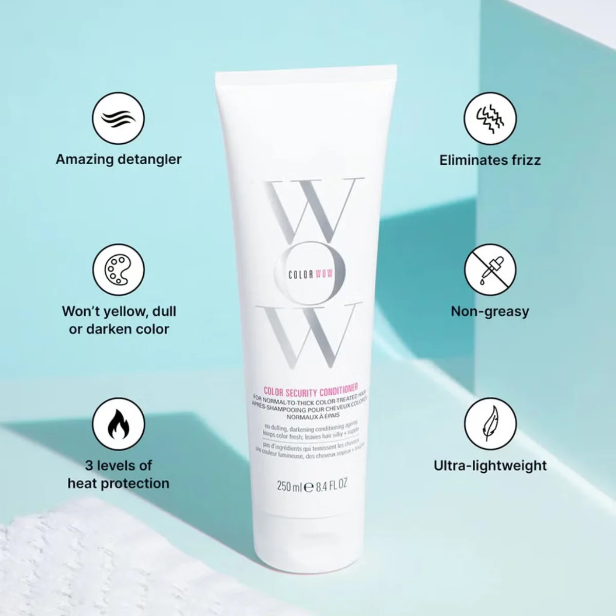 Color Wow Color Security Normal To Thick Color Treated Hair Conditioner 250ml - Image 2