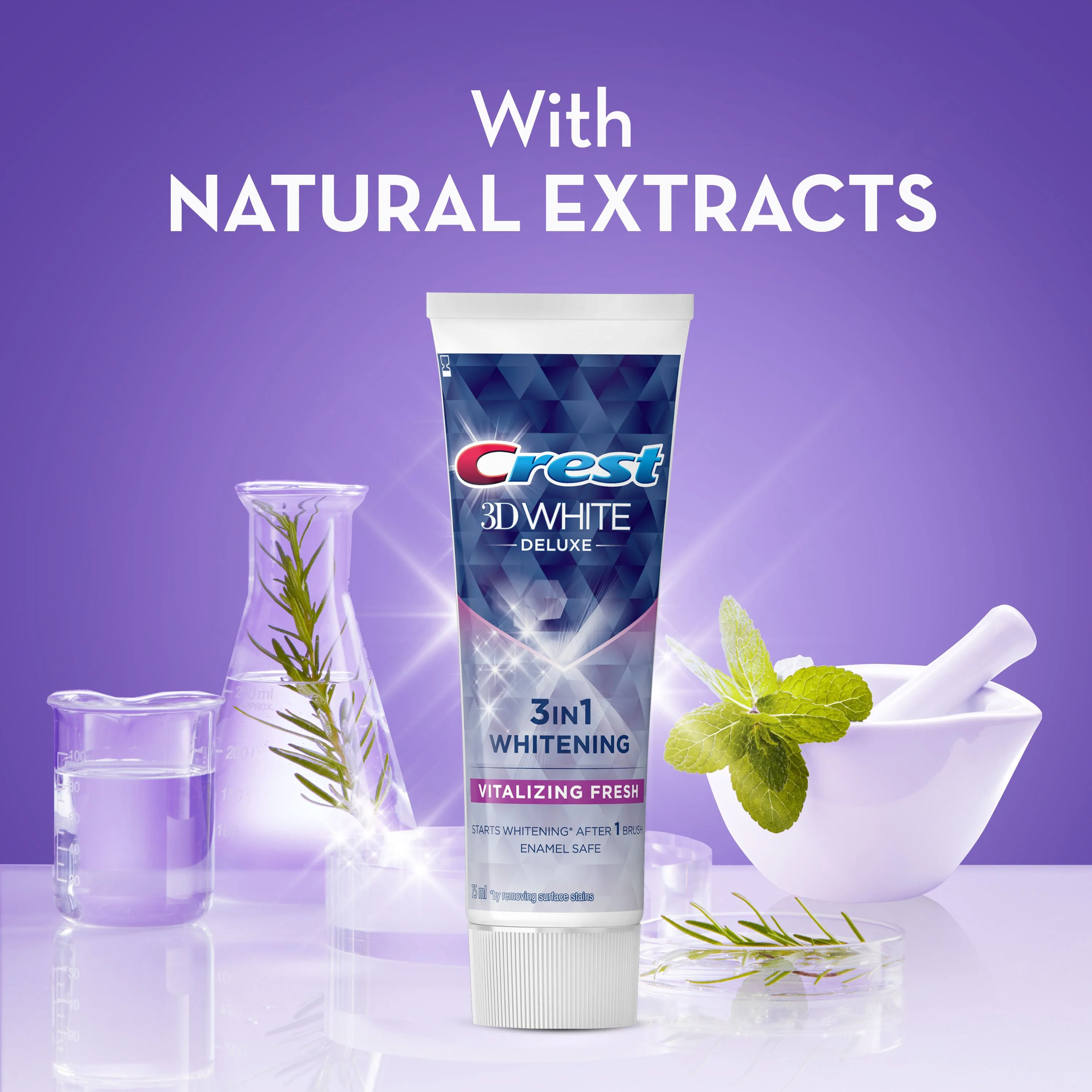 Crest Toothpaste 3D White Vitalizing Fresh 75ml - Image 5