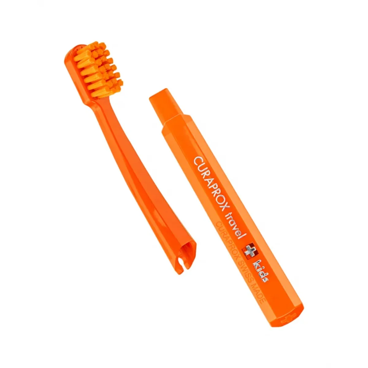Curaprox Kids Travel Set Orange Toothbrush + Interdental Brush + Toothpaste 10ml - Image 5