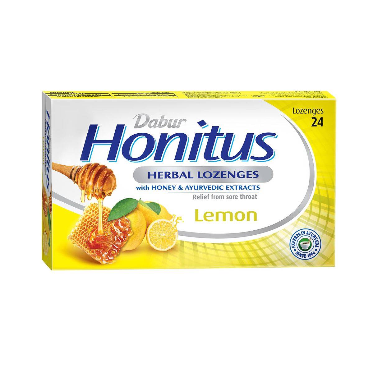 Dabur Honitus Herbal Lemon 24 Lozenges - Image 2