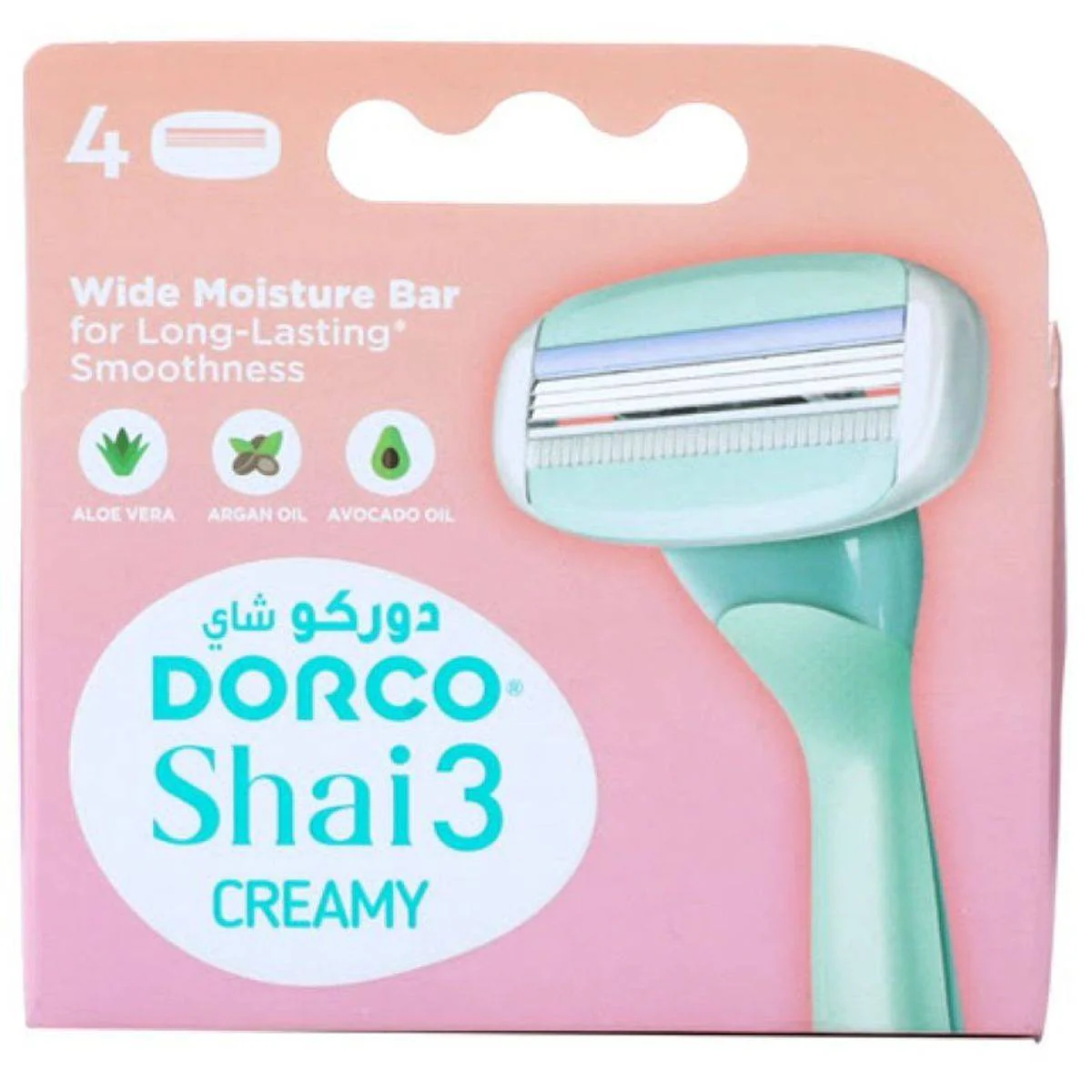 Dorco Razor Refills Shai 3 Creamy Women 4 Count