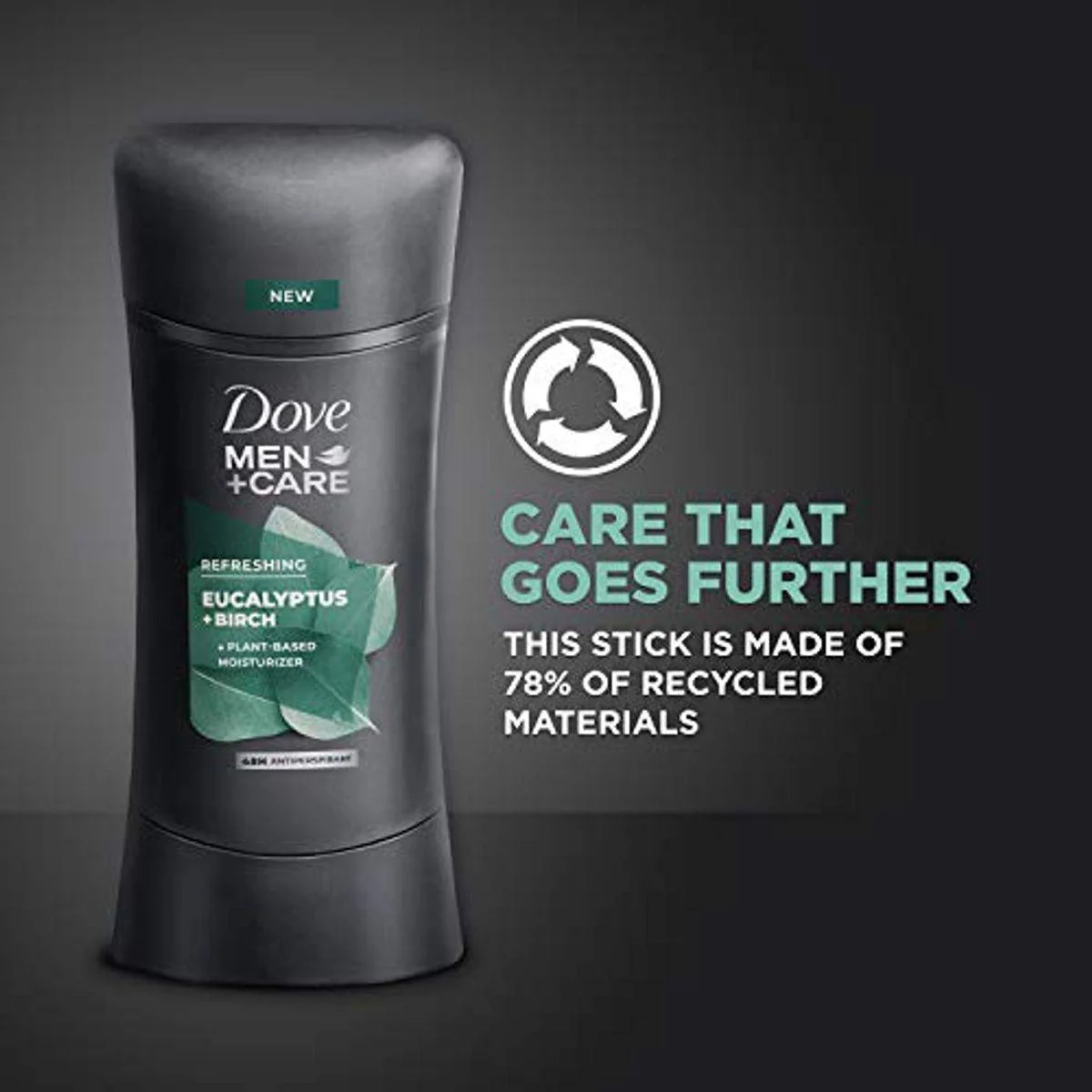 Dove Men + Care Deodorant Stick 0% Aluminum Eucalyptus & Birch 74g - Image 2