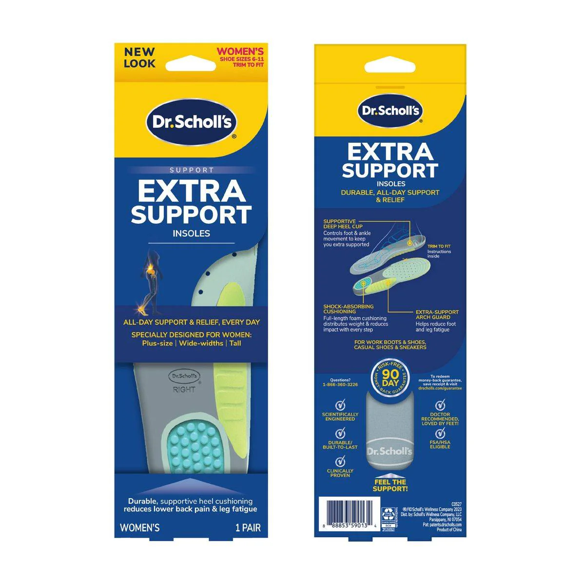 Dr Scholls Extra Support Insoles Womens 1 Pair - Image 3