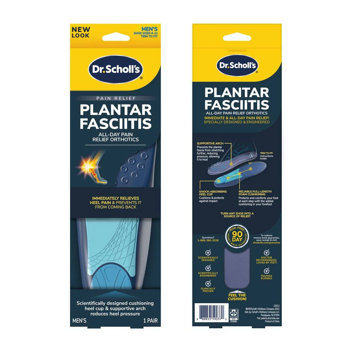 Dr Scholls Orthotics For Plantar FasciitisĀ Mens 1 Pair - Image 3