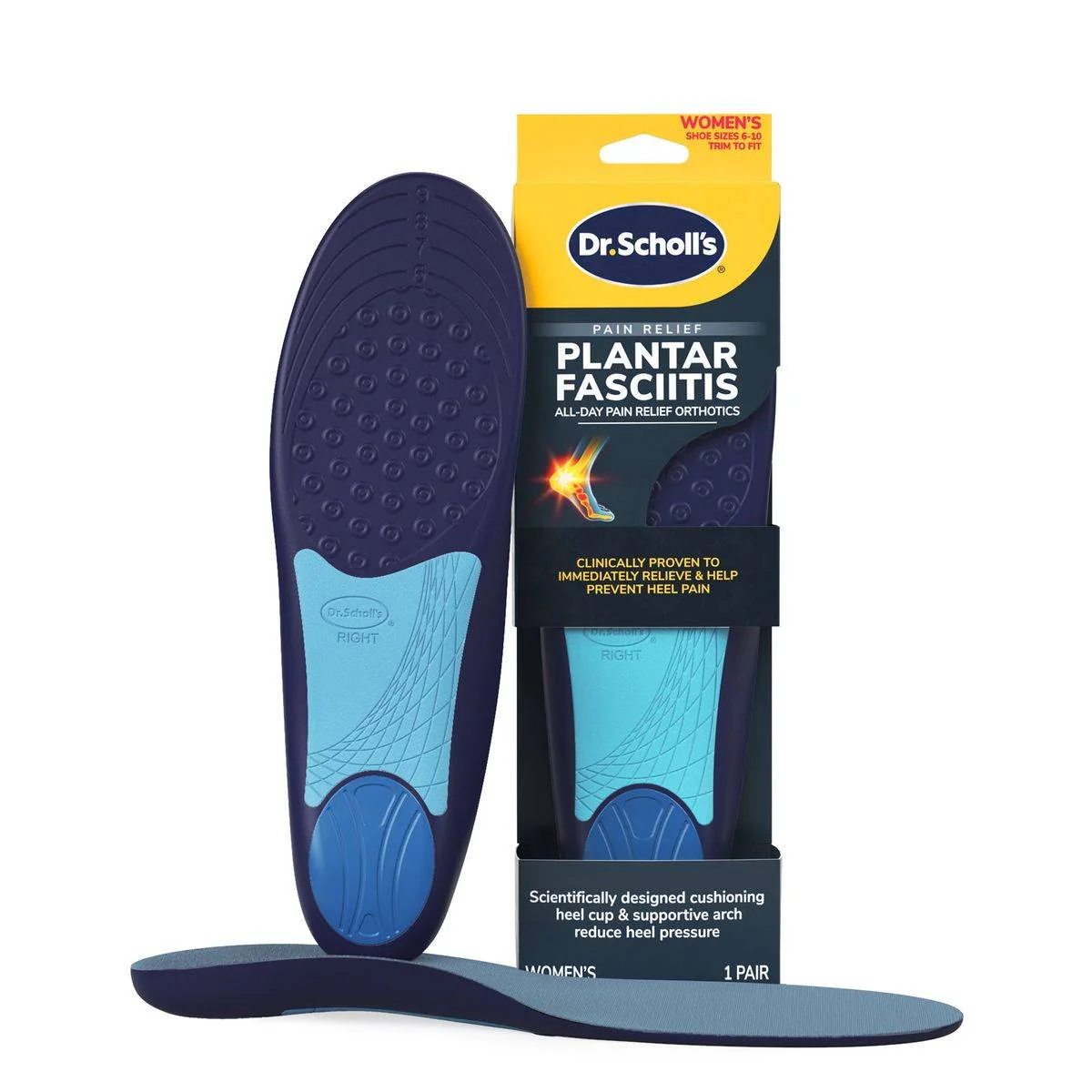 Dr Scholls Orthotics For Plantar Fasciitis Womens 1 Pair - Image 3