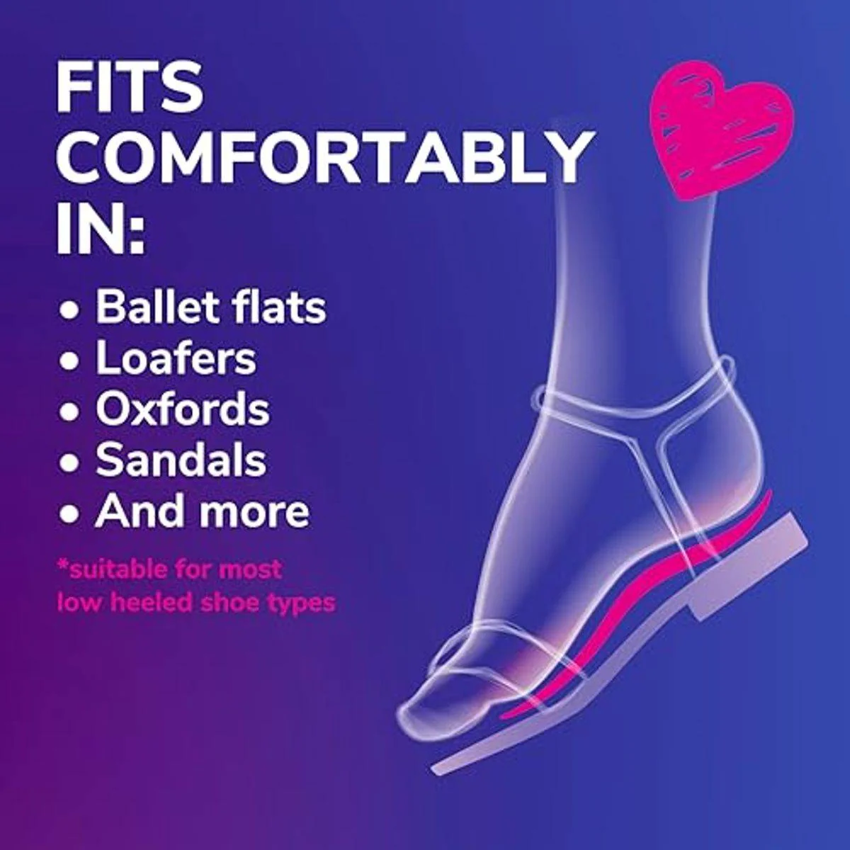 Dr Scholls Stylish Step Flats Invisible Cushioning Flats & Sandals Insoles 1 Pair - Image 4