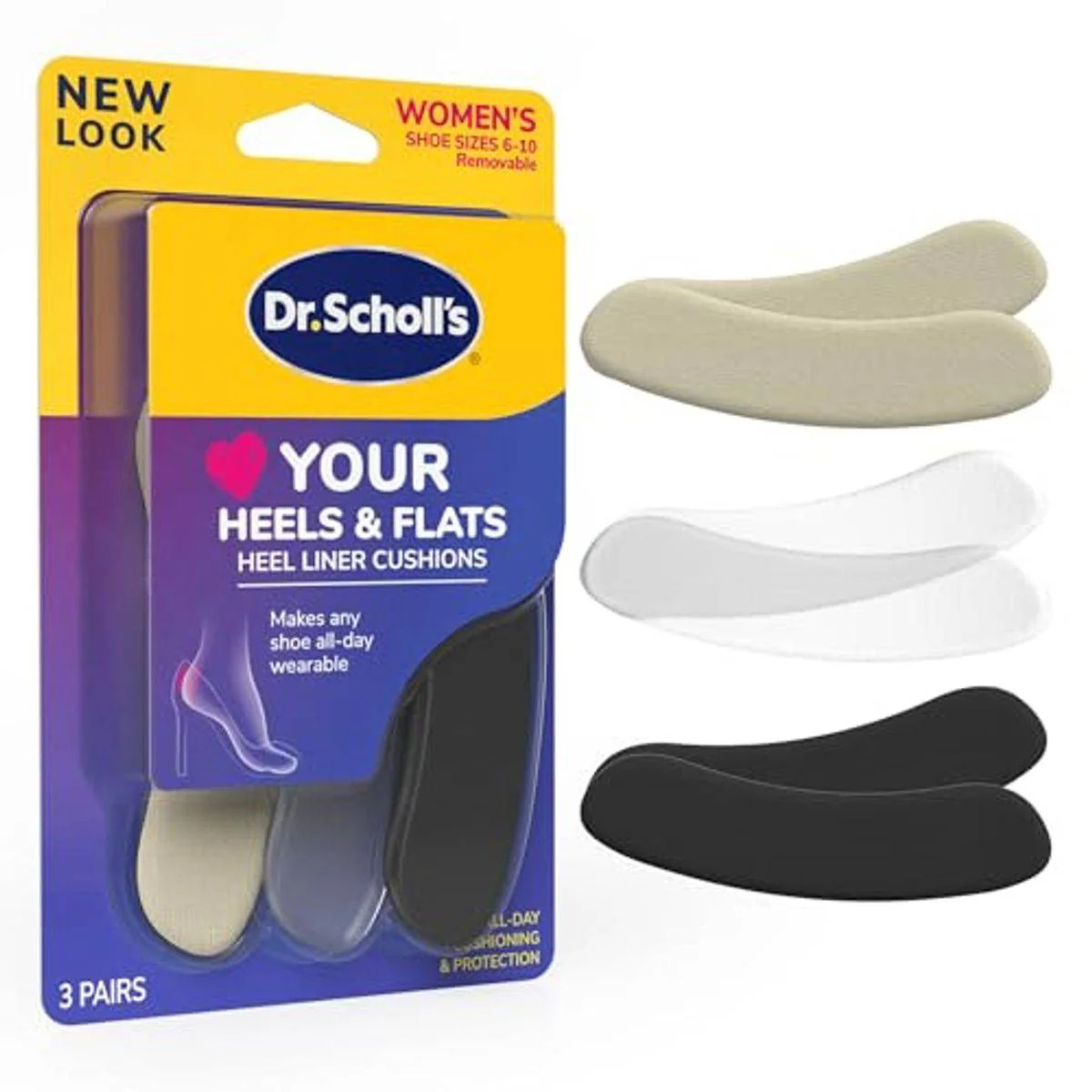 Dr Scholls Stylish Step Heel Liners Variety Pack - Image 8