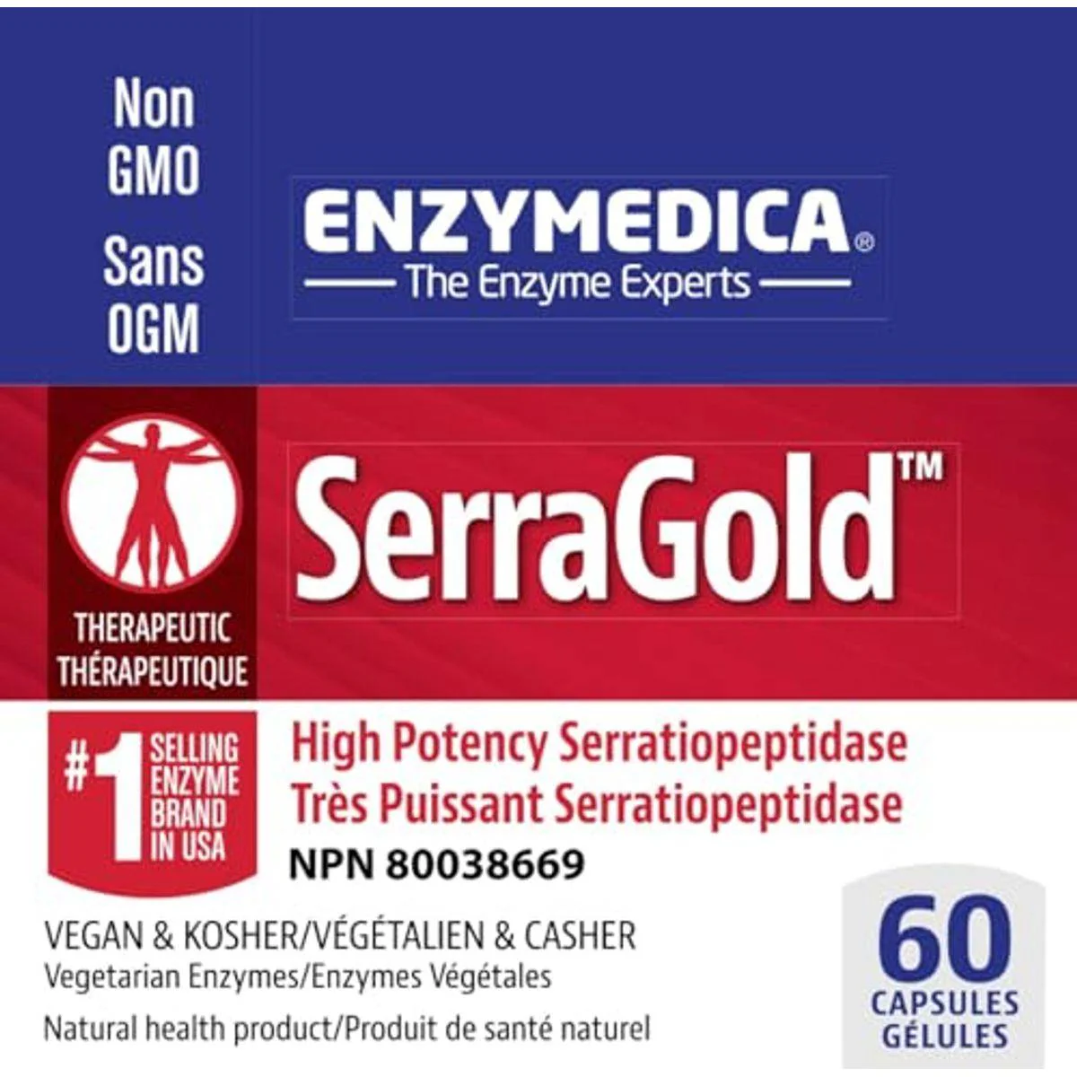Enzymedica Serragold 60 Capsules - Image 3