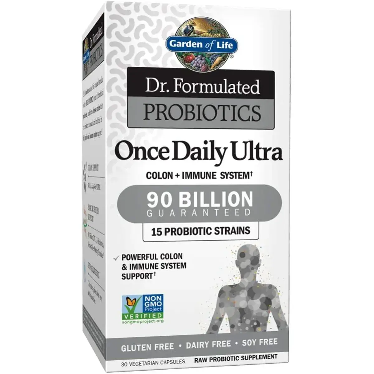 Garden of Life Dr Formulated Probiotic 90 Billion Once Daily 30 Vege Capsules - Image 2