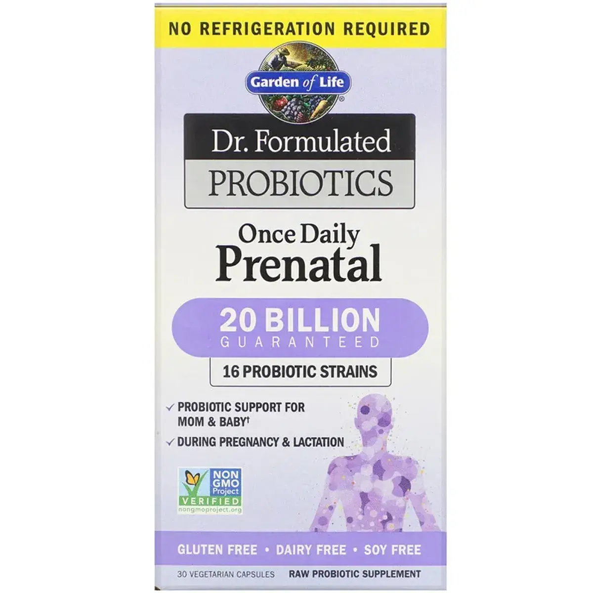 Garden of Life Dr Formulated Probiotics Once Daily Prenatal 20 Billion 30 Vege Capsules