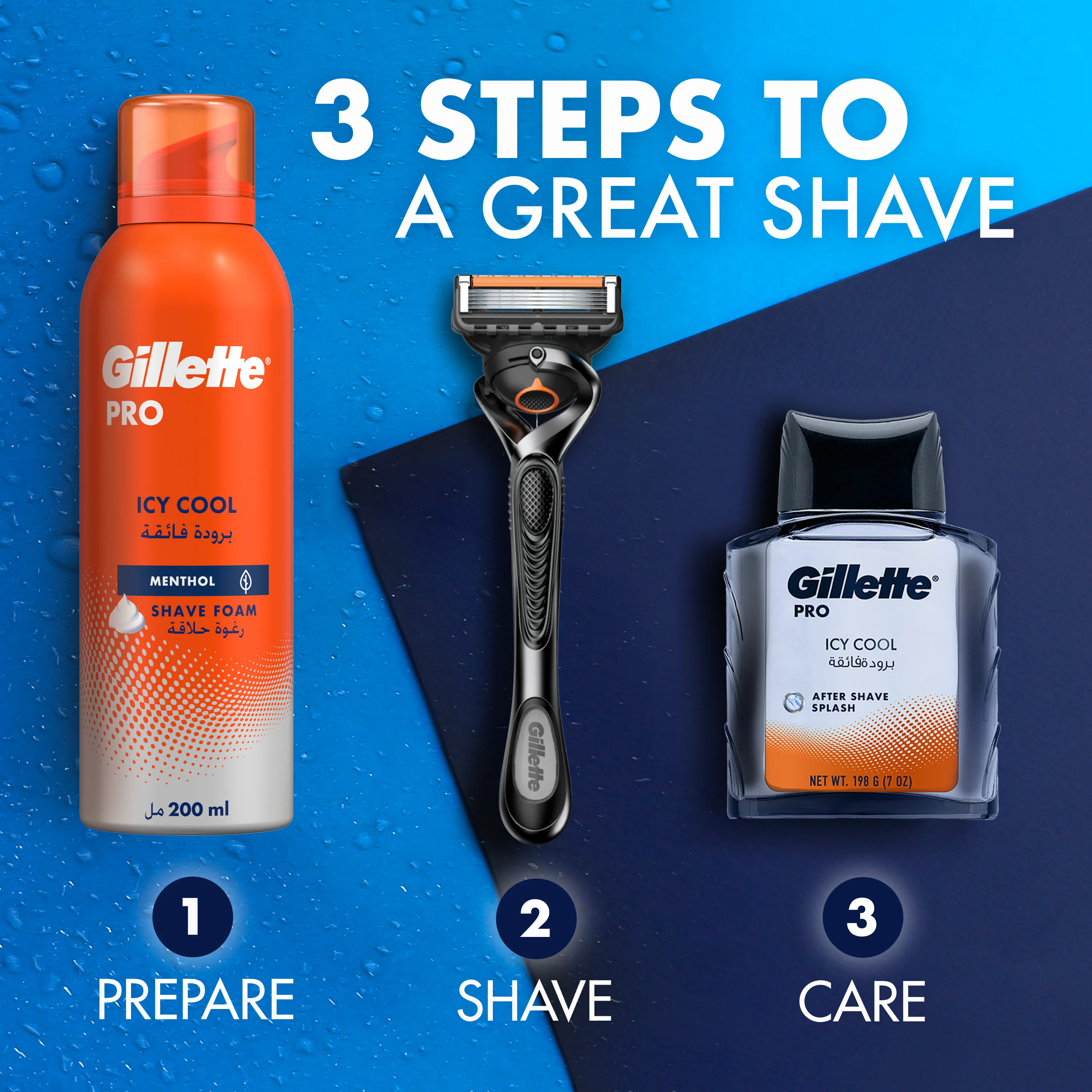 Gillette Shaving Foam Pro Icy Cool 200ml - Image 6