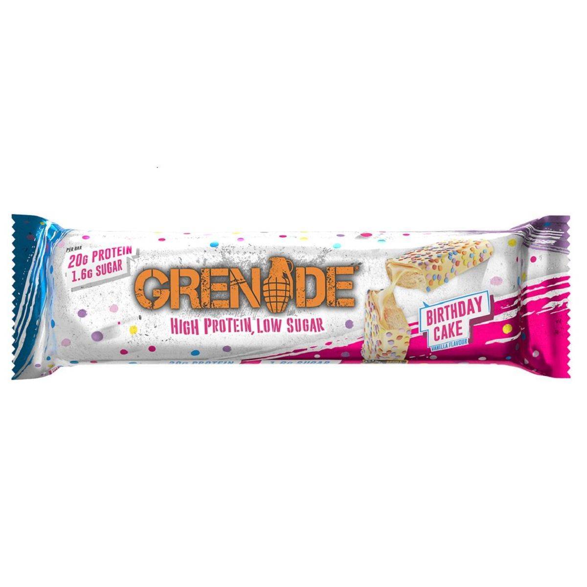 Grenade Protein Bar Birthday Cake 60g