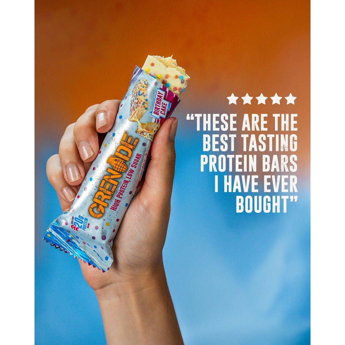 Grenade Protein Bar Birthday Cake 60g - Image 2