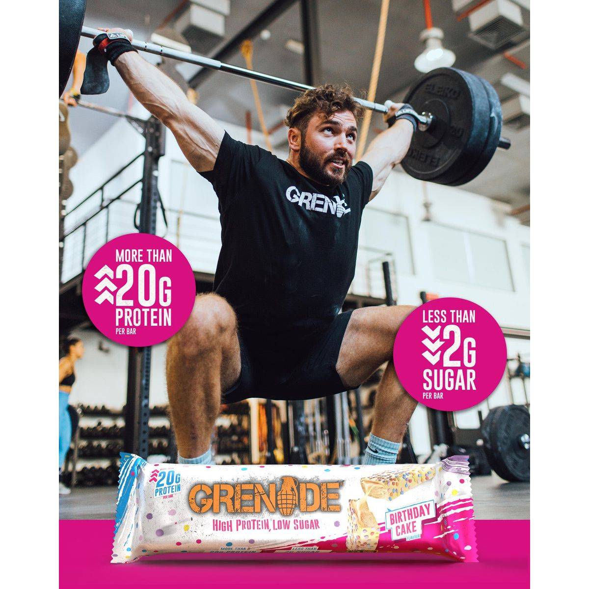 Grenade Protein Bar Birthday Cake 60g - Image 3