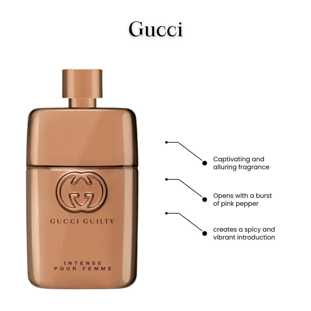 Gucci Guilty Pour Femme Intense Eau de Parfum 50ml - Image 3