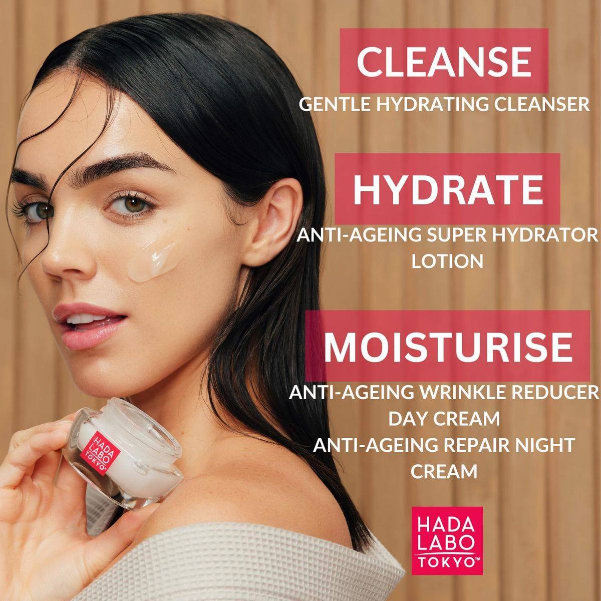 Hada Labo Tokyo Anti Aging Wrinkle Reducer Day Cream 50ml - Image 3