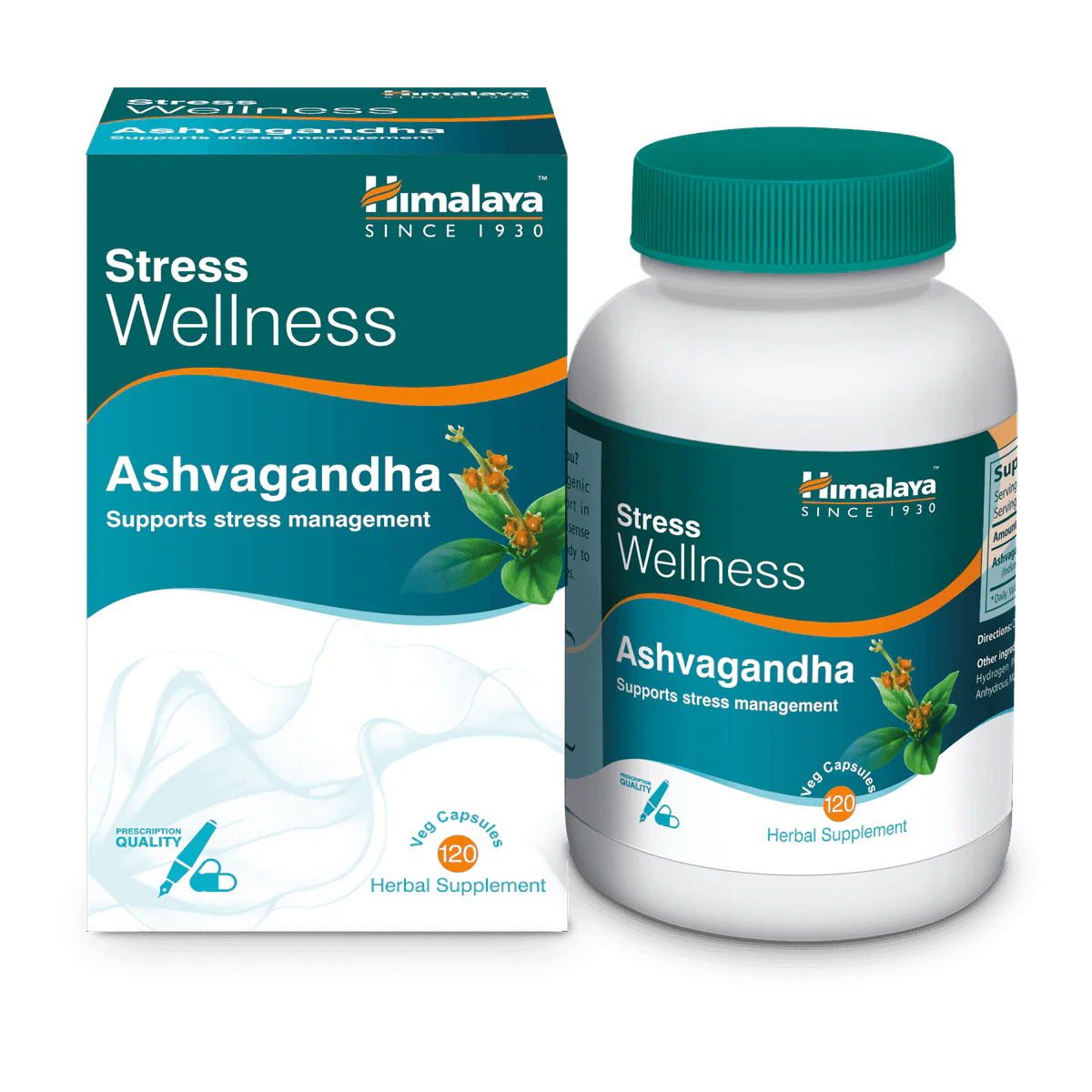 Himalaya Ashvagandha Stress Wellness 120 Capsules - Image 2