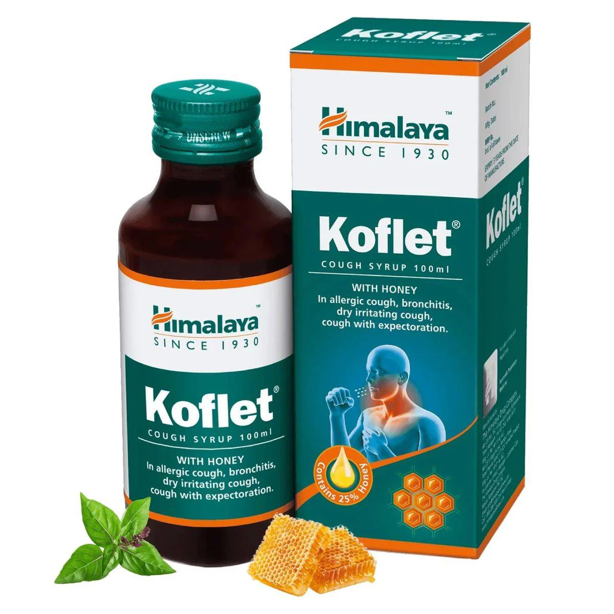 Himalaya Koflet Cough Syrup with Honey 100ml - Image 3