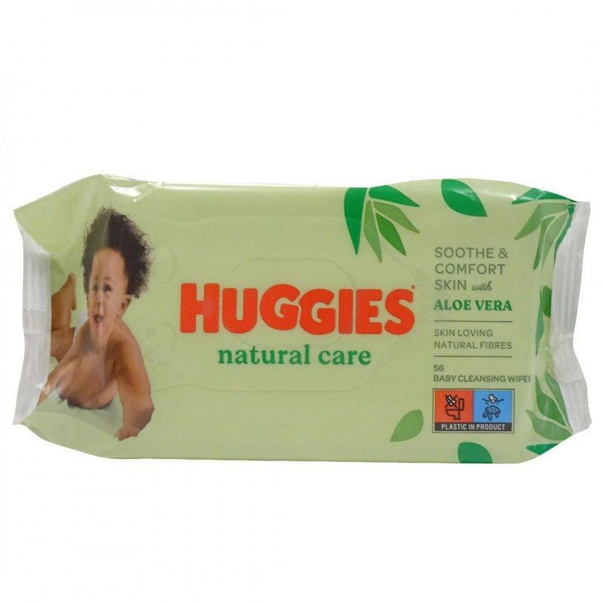 Huggies Baby Wipes Natural Aloe Vera 56 Sheets