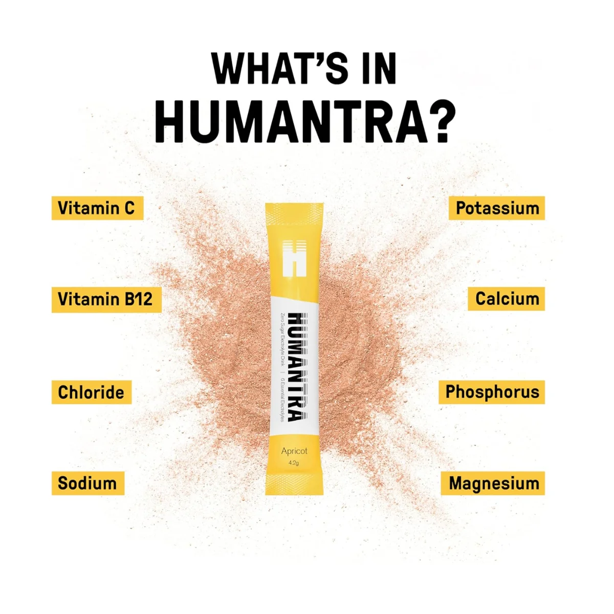 Humantra Electrolyte Apricot 20 Sachets - Image 5