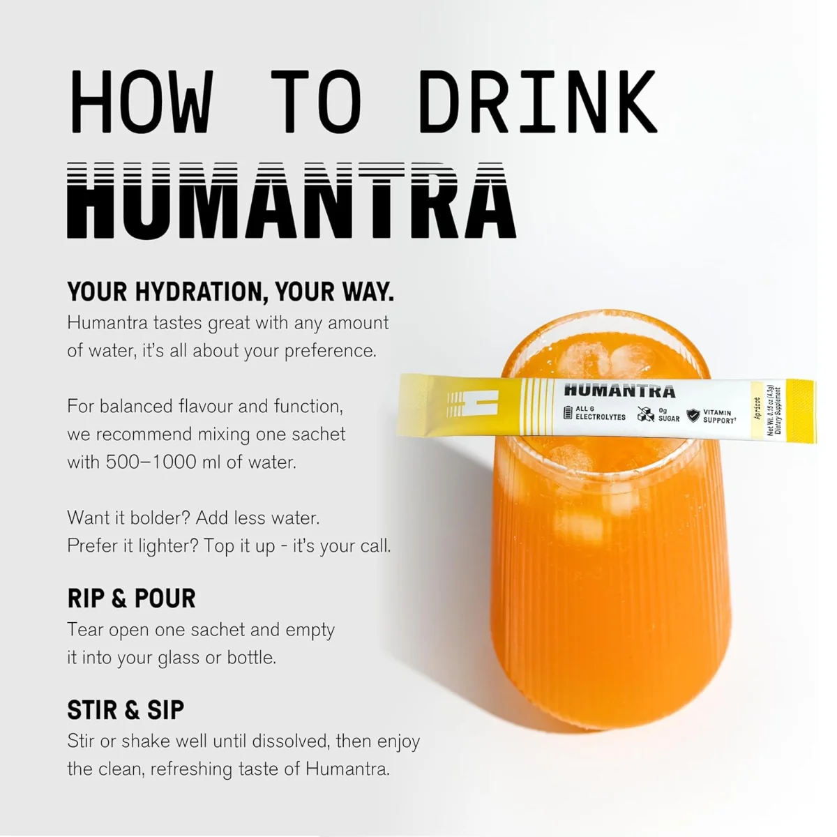 Humantra Electrolyte Apricot 20 Sachets - Image 6