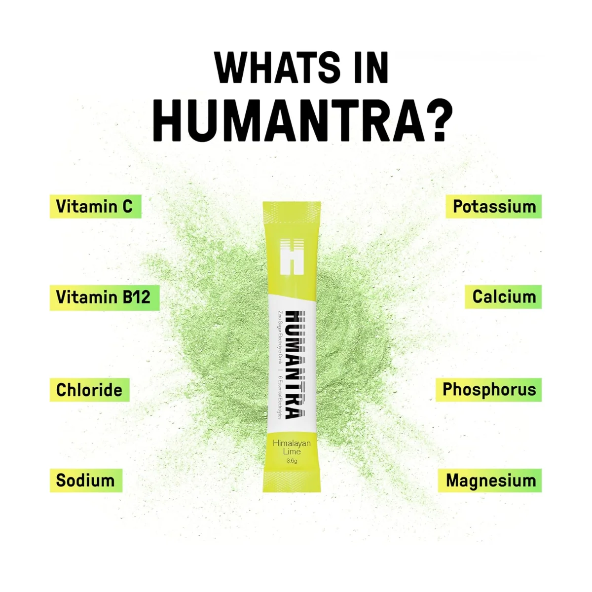 Humantra Electrolyte Himalayan Lime 20 Sachets - Image 4