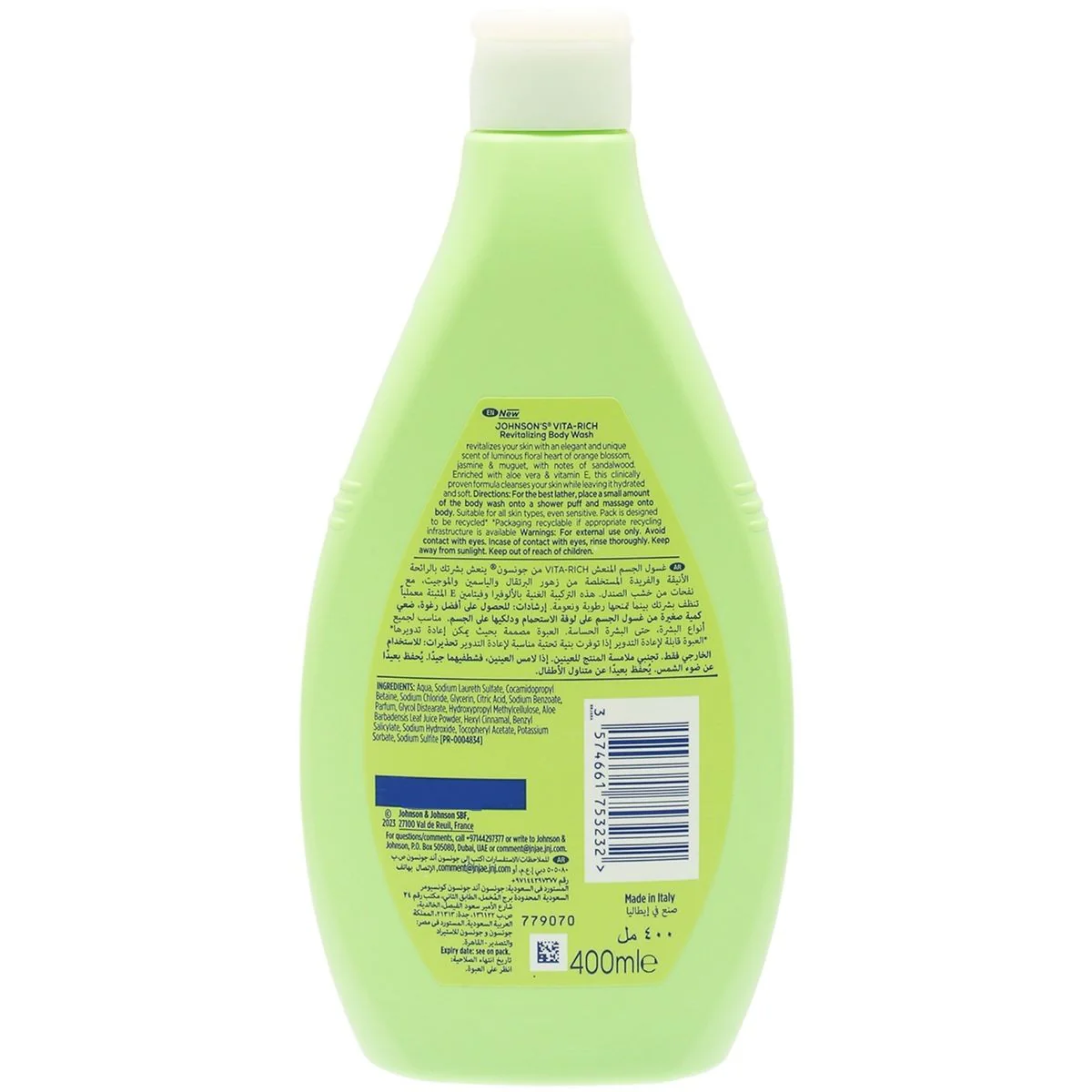 Johnsons Vita Rich Body Wash Revitalizing 400 ml - Image 2