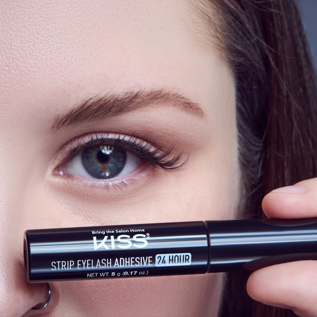 Kiss Eyelash Adhesive KEHG01C Strip 24 Hours Clear 5g - Image 2