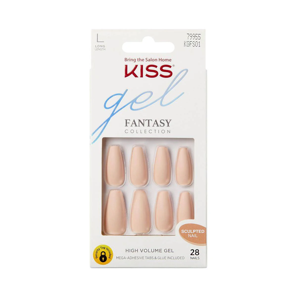 Kiss False Nails KGFS01C Gel Fantasy Sculpted 28 Count - Image 2